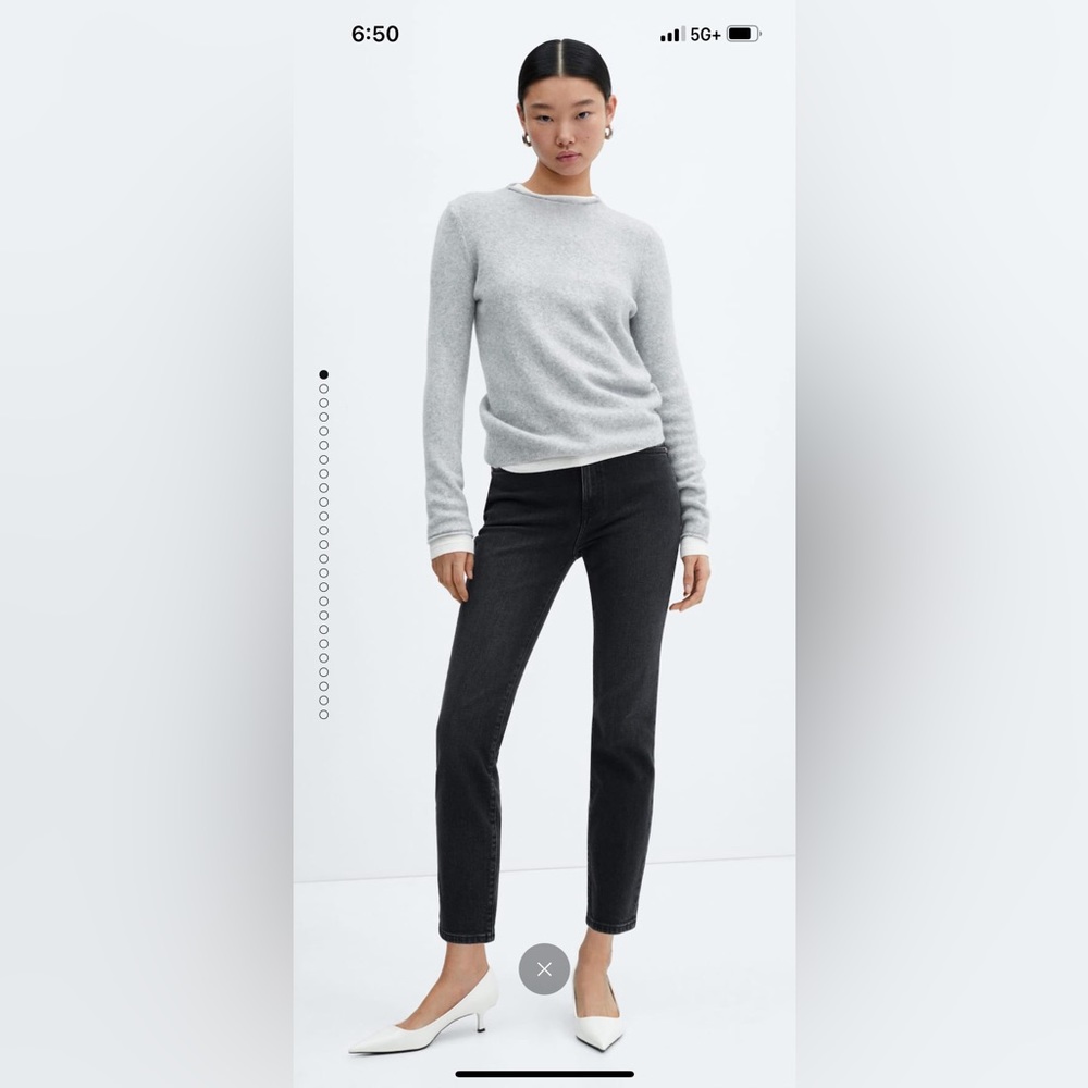 Mango Slim Cropped Jeans NWT